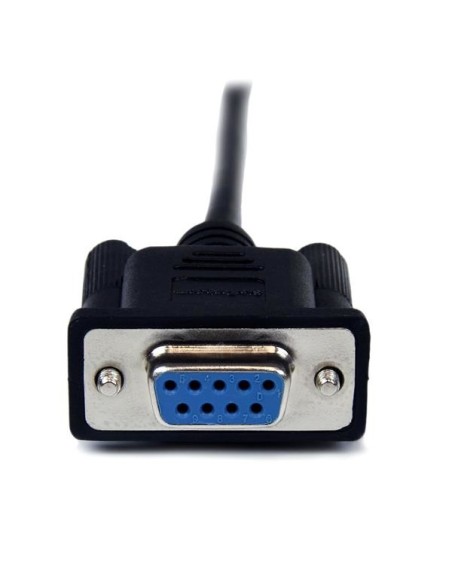 StarTech.com Cable 2m Módem Nulo Null Serie Serial DB9 Hembra a Macho - Negro