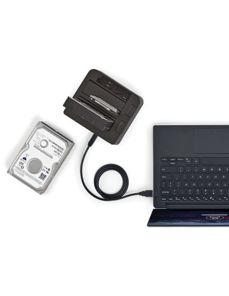StarTech.com Base de Conexión USB 3.1 10Gbps con UAS de 2 BahÍ­as para Disco Duro o SSD SATA de 2.5 o 3.5 Pulgadas - Negro