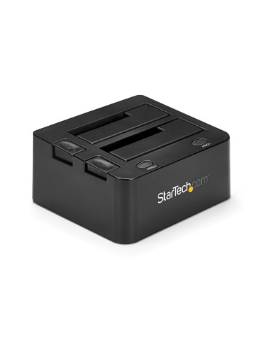 StarTech.com Docking Station USB 3.1 con UASP de 2 BahÍ­as para Disco Duro o SSD SATA de 2.5 o 3.5 Pulgadas - Negro