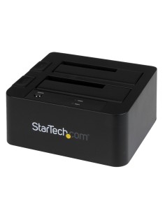 StarTech.com Docking Station eSATA USB 3.1 con UASP de 2 BahÍ­as para Disco Duro o SSD SATA de 2.5 o 3.5 Pulgadas - Negro