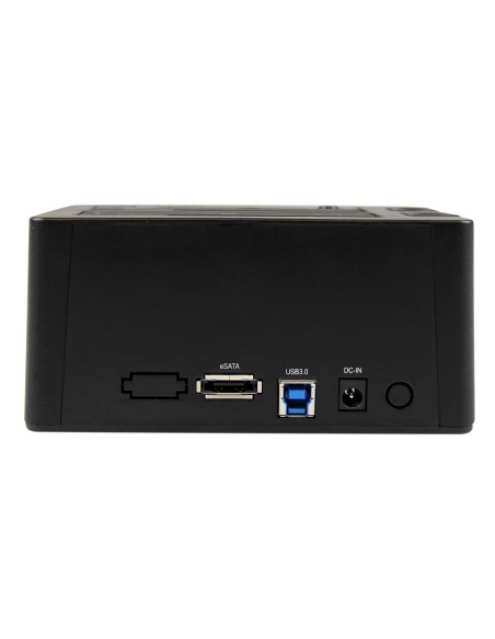 StarTech.com Docking Station eSATA USB 3.1 con UASP de 2 BahÍ­as para Disco Duro o SSD SATA de 2.5 o 3.5 Pulgadas - Negro