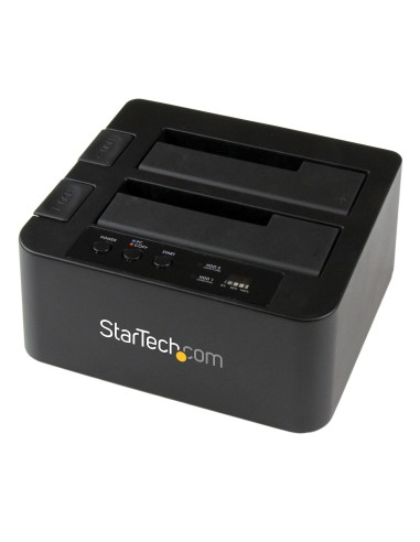 StarTech.com Base USB 3.0 y eSATA Copiadora de Unidades de Disco SATA - Clonador Autónomo SATA de 6Gbps para Copiado de Alta Vel