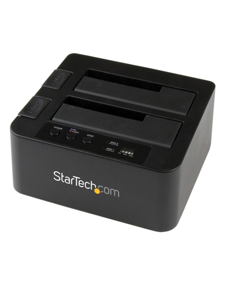 StarTech.com Base USB 3.0 y eSATA Copiadora de Unidades de Disco SATA - Clonador Autónomo SATA de 6Gbps para Copiado de Alta Vel