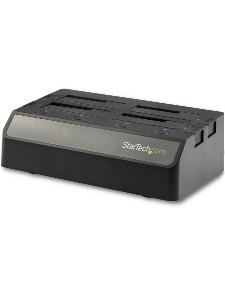 StarTech.com Docking Station USB 3.1 10Gbps de 4 BahÍ­as SATA para Discos Duros y SSDs de 2,5 o 3,5 Pulgadas - Base USB-C de 4 B