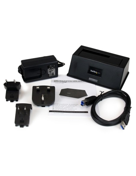 StarTech.com Docking Station Estación de Acoplamiento USB 3.1 UASP para Conexión de Disco Duro SSD - Negro