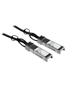 StarTech.com Cable 1m de Red Twinax Pasivo Cobre SFP+ 10 Gigabit Ethernet Direct Attach Conexión Directa 10GBASE-CU - Compatible