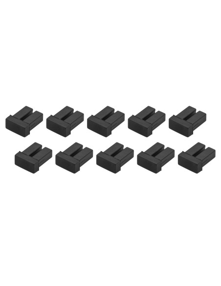 StarTech.com Paquete de 10 Tapones Enchufes Antipolvo para Transceivers Transceptores de Conectores LC - Negro