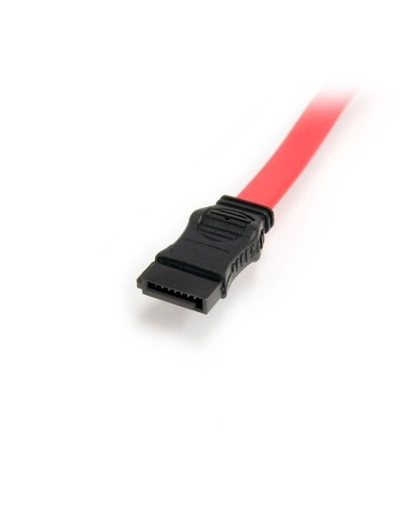 StarTech.com Adaptador Cable SATA Slimline 13 Pines a Molex Macho LP4 y SATA - Rojo