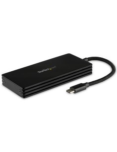 StarTech.com Caja USB 3.1 10Gbps USB-C para SSD M.2 SATA - Caja Externa Portátil para Disco USB Tipo C - de Aluminio