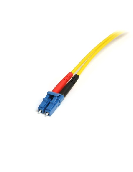 StarTech.com Cable Adaptador de Red de 1m Monomodo Duplex Fibra Optica LC-SC Macho a Macho - Patch Duplex Modo Sencilla - Amaril