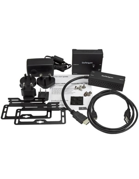 StarTech.com Kit Extensor con Transmisor Compacto - HDMI por Cat5 - Hasta 4K Negro