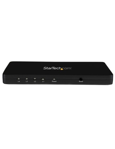 StarTech.com Divisor HDMI de 4 Puertos de VÍ­deo 4K - Splitter Multiplicador 1x4 HDMI de Aluminio Sólido - 4K 30 Hz