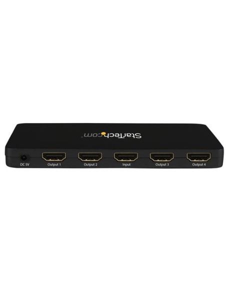StarTech.com Divisor HDMI de 4 Puertos de VÍ­deo 4K - Splitter Multiplicador 1x4 HDMI de Aluminio Sólido - 4K 30 Hz