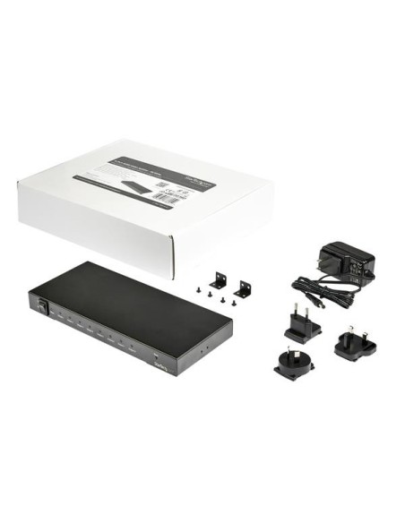 StarTech.com Divisor Splitter HDMI de 8 Puertos - 4K 60Hz con Audio 7.1 - Negro