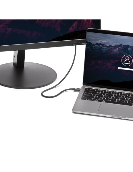 StarTech.com Cable de 0.5m Thunderbolt 3 USB-C 40Gbps - Negro