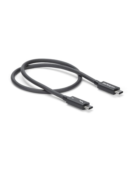 StarTech.com Cable de 0.5m Thunderbolt 3 USB-C 40Gbps - Negro