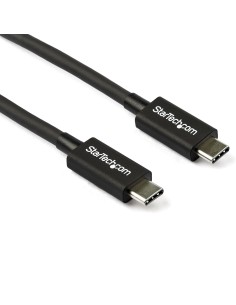 StarTech.com Cable de 0.8m Thunderbolt 3 USB-C 40Gbps - Compatible con Thunderbolt y USB - Negro