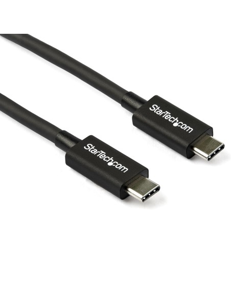 StarTech.com Cable de 0.8m Thunderbolt 3 USB-C 40Gbps - Compatible con Thunderbolt y USB - Negro