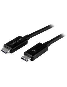 StarTech.com Cable de 1m Thunderbolt 3 USB-C 40Gbps - Compatible con Thunderbolt, DisplayPort y USB - Negro