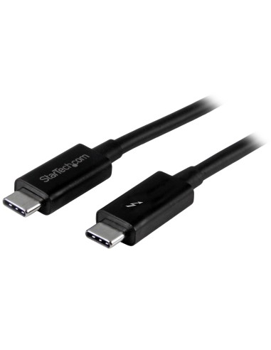 StarTech.com Cable de 1m Thunderbolt 3 USB-C 40Gbps - Compatible con Thunderbolt, DisplayPort y USB - Negro