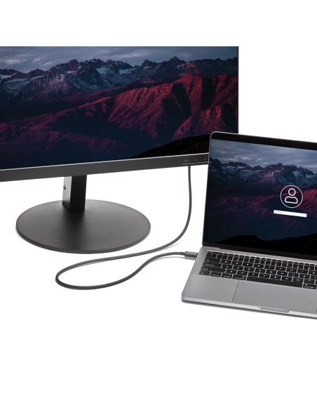 StarTech.com Cable de 1m Thunderbolt 3 USB-C 40Gbps - Compatible con Thunderbolt, DisplayPort y USB - Negro