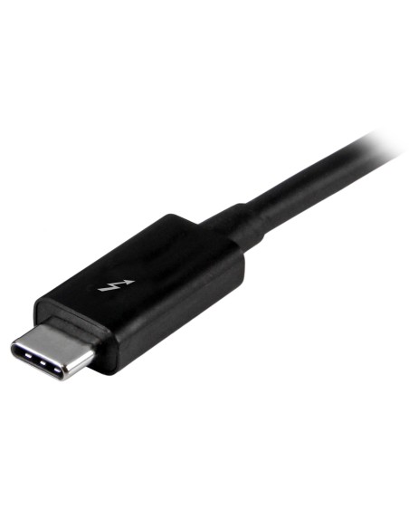 StarTech.com Cable de 1m Thunderbolt 3 USB-C 40Gbps - Compatible con Thunderbolt, DisplayPort y USB - Negro
