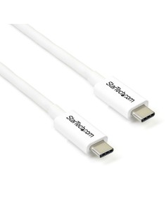 StarTech.com Cable de 2m Thunderbolt 3 Blanco - Cable Compatible con USB-C y DisplayPort - Blanco