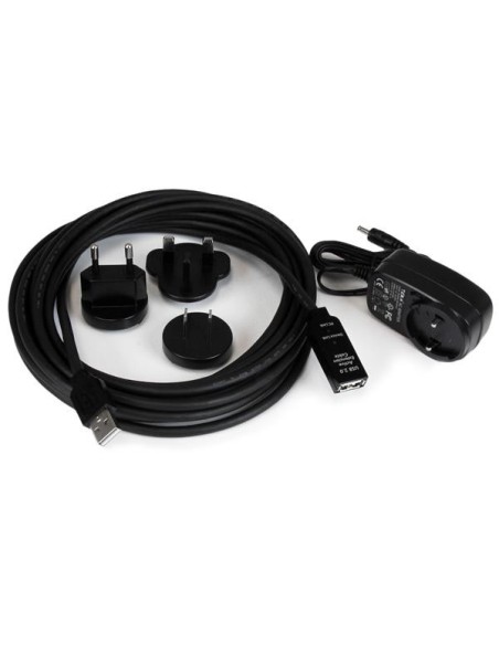 StarTech.com Cable USB 2.0 de Extensión Alargador Activo de 5 metros - Macho a Hembra - Negro