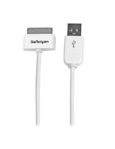 StarTech.com Cable Cargador 1m Conector Dock Connector 30 Pines de Apple a USB 2.0 iPod, iPhone y iPad USB A - Macho a Macho - B