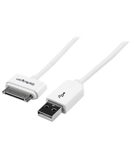 StarTech.com Cable Cargador 1m Conector Dock Connector 30 Pines de Apple a USB 2.0 iPod, iPhone y iPad USB A - Macho a Macho - B