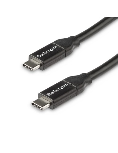 StarTech.com Cable de 50cm USB-C a USB-C Macho a Macho con capacidad para Entrega de Alimentación de 5A - Cable de Carga USBC - 