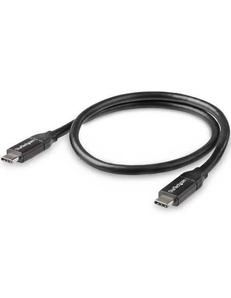 StarTech.com Cable de 50cm USB-C a USB-C Macho a Macho con capacidad para Entrega de Alimentación de 5A - Cable de Carga USBC - 