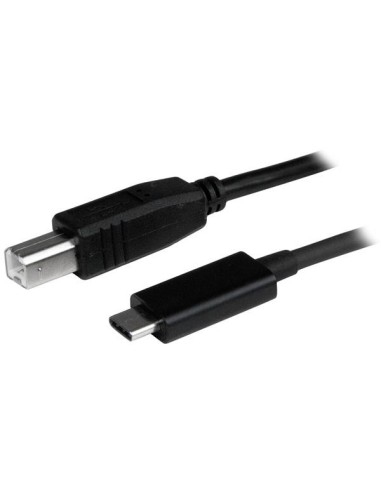 StarTech.com Cable USB Tipo-C a USB tipo-B Macho a Macho de 1m - USB 2.0 - Negro