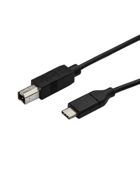 StarTech.com Cable de 3m USB-C a USB-B de Impresora - Cable Adaptador USB Tipo C a USB B negro