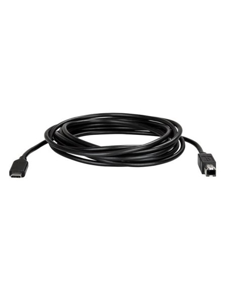 StarTech.com Cable de 3m USB-C a USB-B de Impresora - Cable Adaptador USB Tipo C a USB B negro