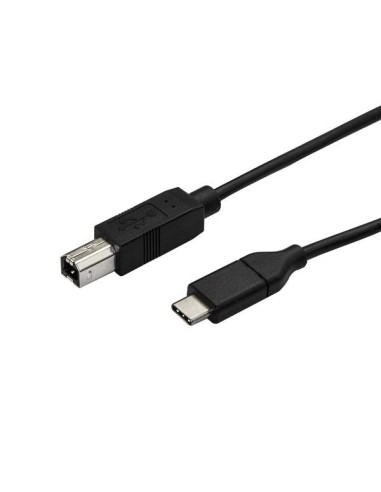 StarTech.com Cable de 50cm USB-C a USB-B de Impresora - Cable Adaptador negro