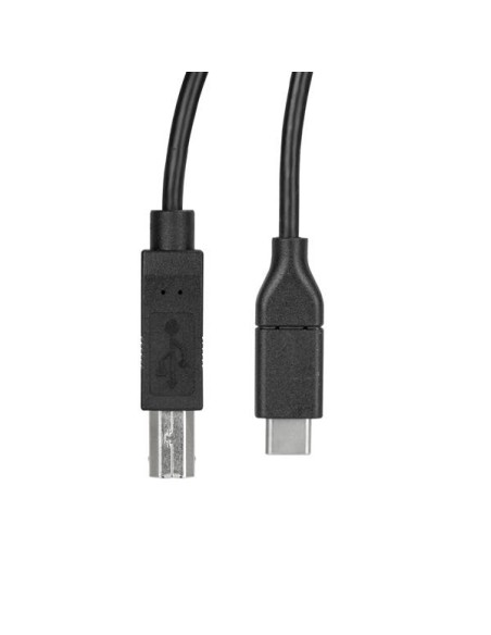StarTech.com Cable de 50cm USB-C a USB-B de Impresora - Cable Adaptador negro