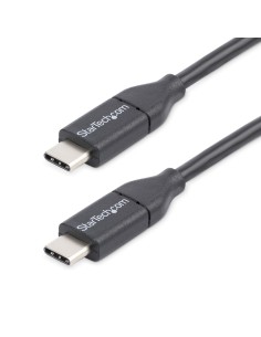 StarTech.com Cable de 3m USB-C a USB-C Macho a Macho USB 2.0 - Cable Cargador para Móvil USB-C - Negro
