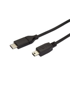 StarTech.com Cable de 2m USB-C a Mini USB-B - Cable Adaptador Macho a Macho - Negro