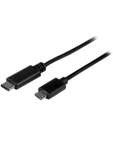 StarTech.com Cable Adaptador de 50cm USB-C a Micro USB-B - USB 2.0 macho a macho - negro