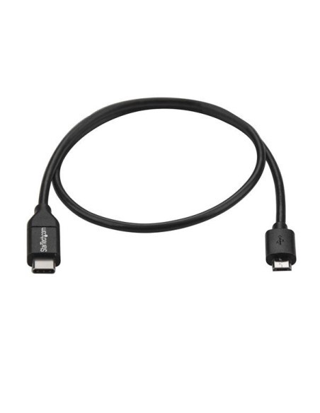 StarTech.com Cable Adaptador de 50cm USB-C a Micro USB-B - USB 2.0 macho a macho - negro