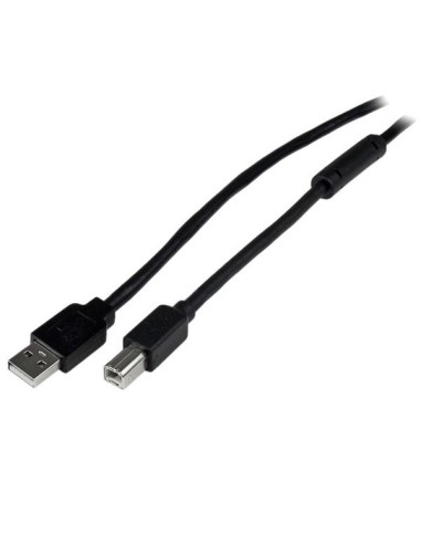 StarTech.com Cable 20 Metros USB B Macho a USB A Macho Activo Amplificado USB 2.0 - Impresora negro