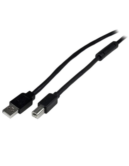 StarTech.com Cable 20 Metros USB B Macho a USB A Macho Activo Amplificado USB 2.0 - Impresora negro