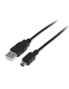 StarTech.com Cable USB de 1m para Cámara - USB A Macho a Mini USB B Macho - Adaptador Negro