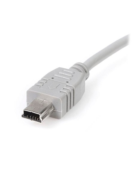 StarTech.com Cable USB de 15cm para Cámara - USB A Macho a Mini USB B Macho - Adaptador Gris