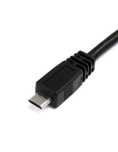 StarTech.com Cable de 91cm USB 2.0 en Y para Discos Duros Externos - Cable Micro usb B a 2x USB A macho a macho - negro