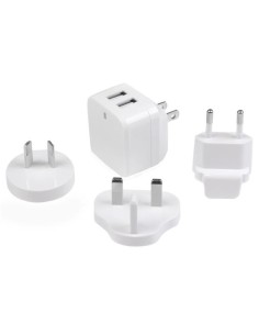 StarTech.com Cargador de Pared USB 2.0 de 2 Puertos para Tablets Smartphones - Cargador Blanco de Alta Potencia para Viajes