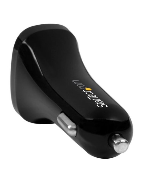 StarTech.com Cargador de Coche USB 2.0 de Dos Puertos - 24W 2.4A - Negro