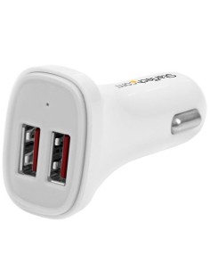 StarTech.com USB2PCARWHS cargador de coche USB 2.0 24w 2.4a blanco