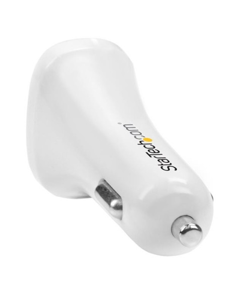 StarTech.com USB2PCARWHS cargador de coche USB 2.0 24w 2.4a blanco